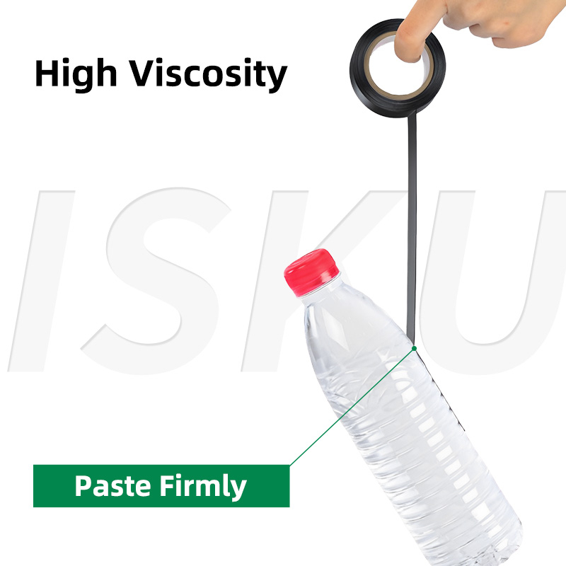 ISKU Isolasi Kabel Listrik Selotip Tape Insulation Waterproof PVC Material 10M*0.13MM*18MM Isolator Line Maintenance