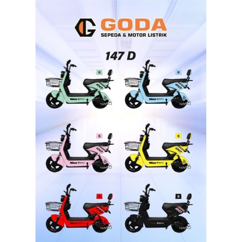 Sepeda Listrik Goda 147 D Goda147D GD147D GD147 D Baterai Aki Original