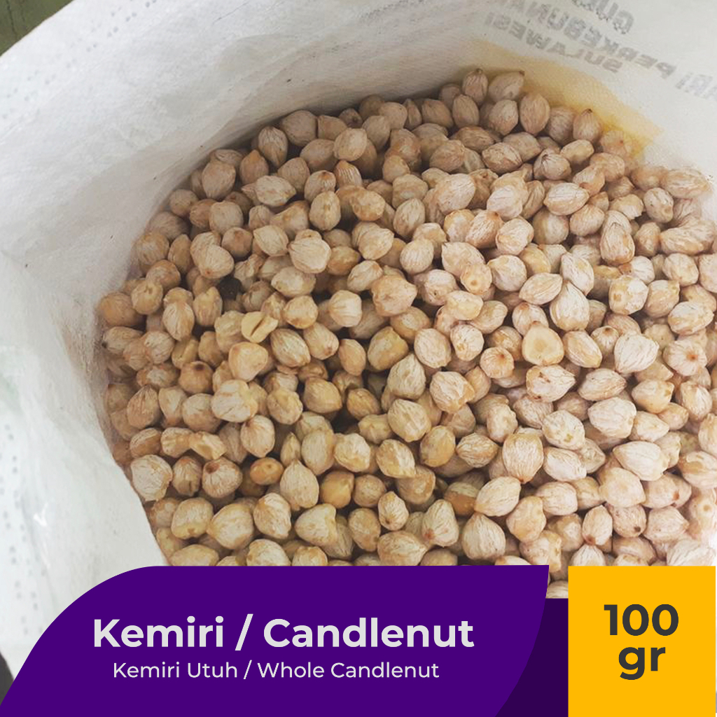 

Kemiri Utuh Candlenut Kemasan Vakuum 100gr