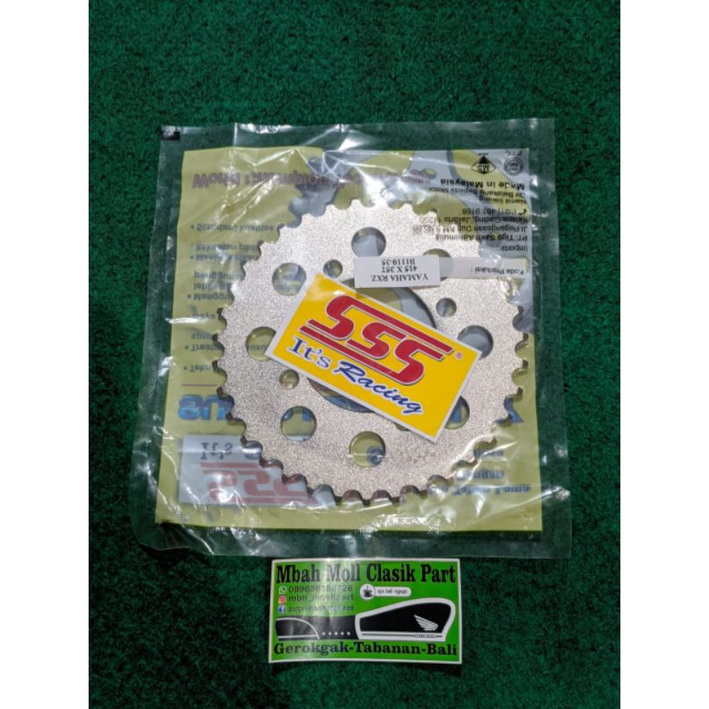 gear belakang triple sss ukuran 33-39