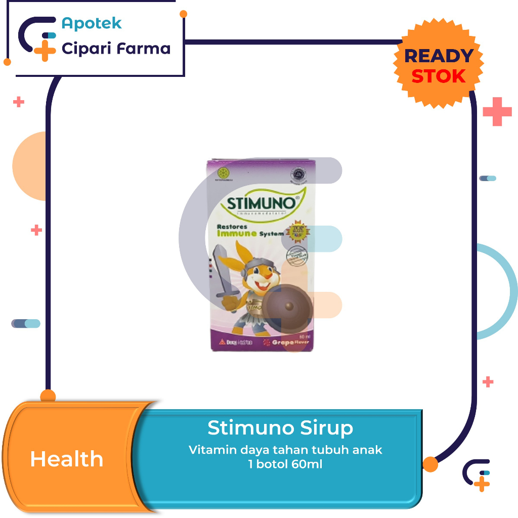 Stimuno Syrup Multivitamin Vitamin Untuk Imun Tubuh Anak isi 60ml & 100ml