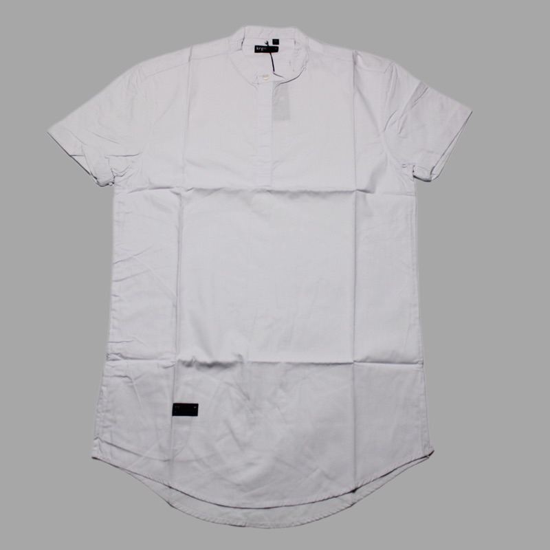 Krgr-Kemeja koko Pria lengan Panjang polos distro Kemeja qurta Pakistan Kemeja Muslim gamis ( Tryone