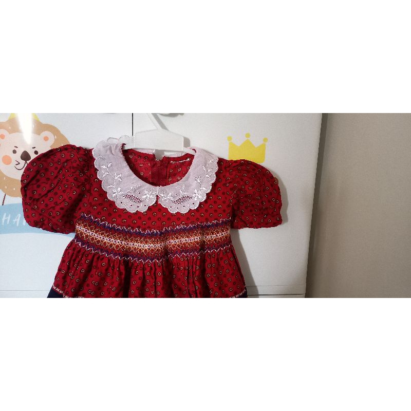DRESS SMOCKED BABY VINTAGE
