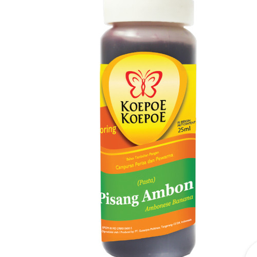 Perisa pasta koepoe 25ml / Perasa Makanan / Penguat Aroma Makanan Kupu 25ml