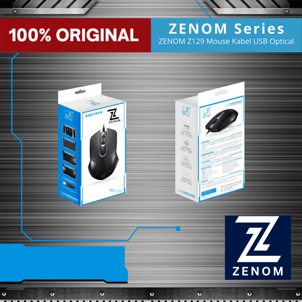 Mouse Gaming Zenom Z129 Murah 1200 DPI Mouse Kabel USB Optical