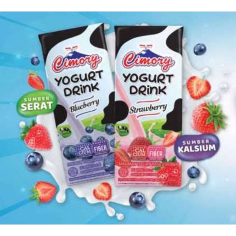 Cimory yogurt drink strawberry blueberry 200 ml 125 ml