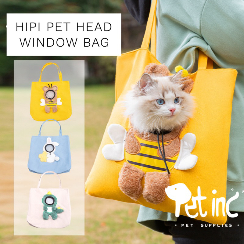 Hipi bag with window for pet head