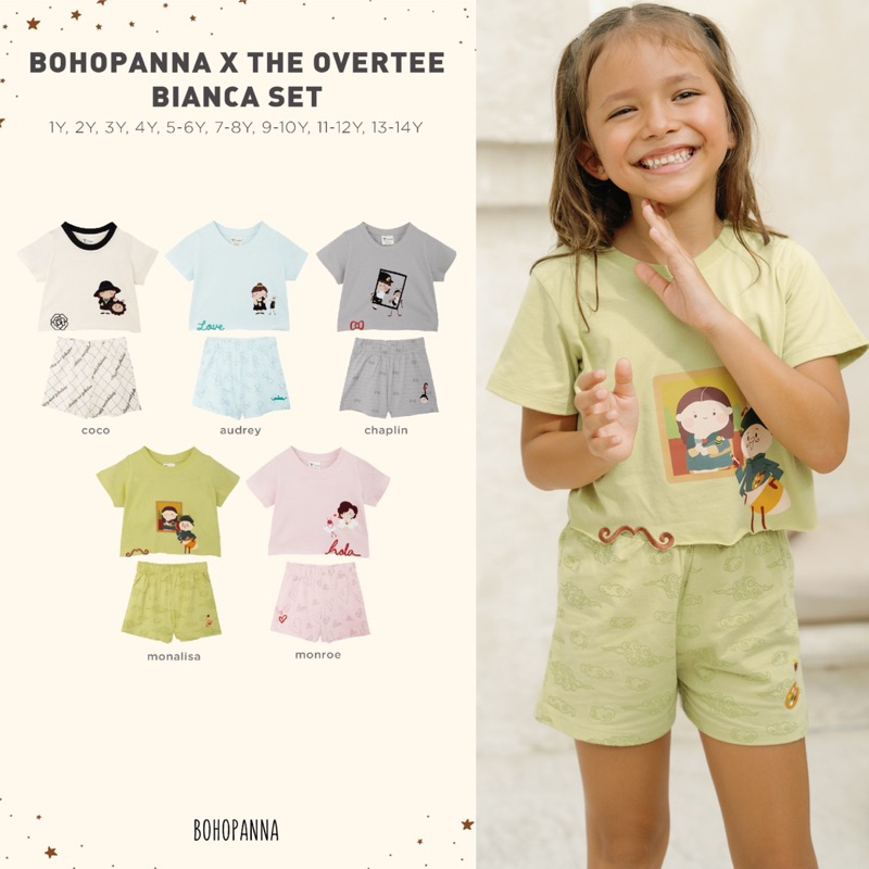 Bohopanna BIANCA Set x The Overtee / Setelan Anak 1-14thn