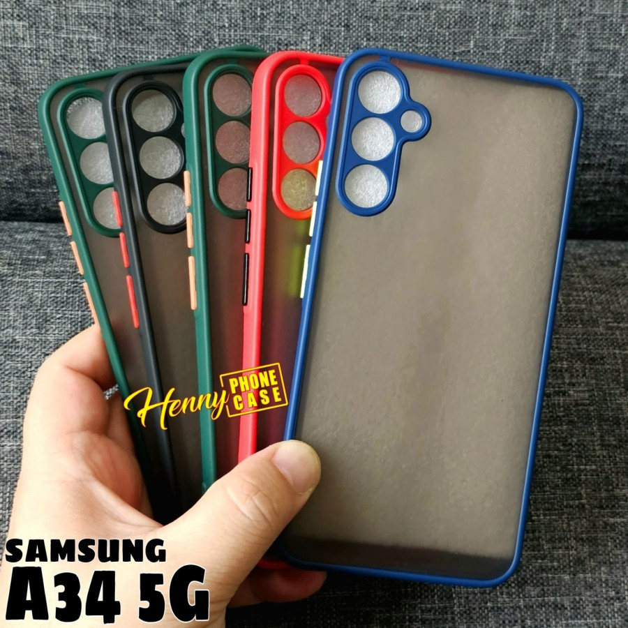 SAMSUNG M33 5G M52 A32 4G A32 5G A52 4G 5G A72 4G 5G A52S 5G CASE SOFT DOFF HARDCASE PC COLOUR TRANSPARAN MACARON CASING PELINDUNG KAMERA COVER PROTECT CAMERA