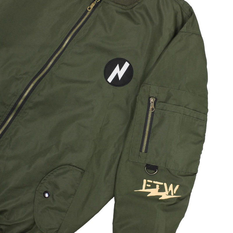 Jaket Noise Project Original Jaket Pilot Product Jaket Bomber Jaket Outdoor Hjau Army