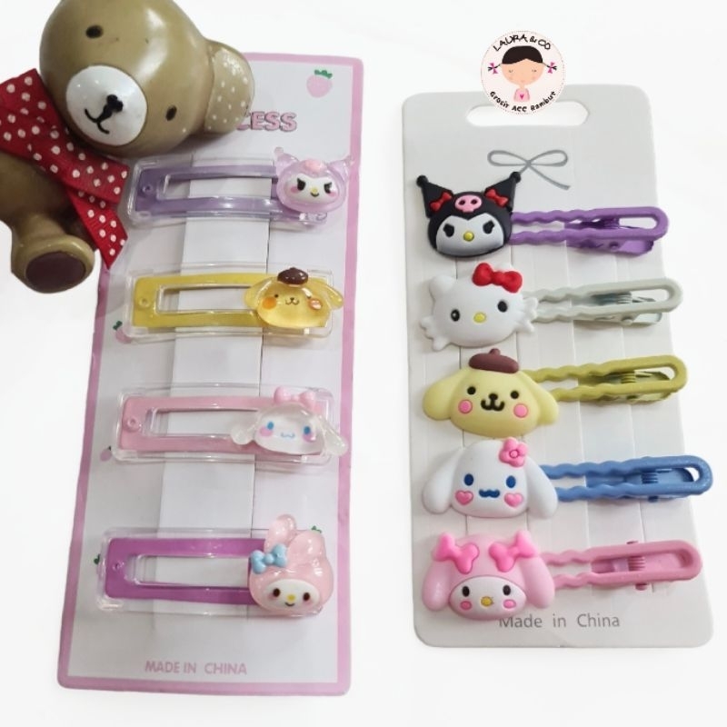 ECER JEPIT IMPORT SANRIO KARAKTER SILICON LAPIS KARET