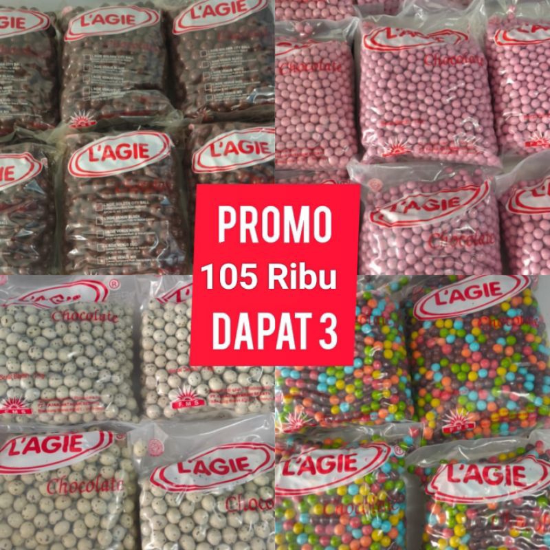 

Coklat legie kiloan mix 3 rasa