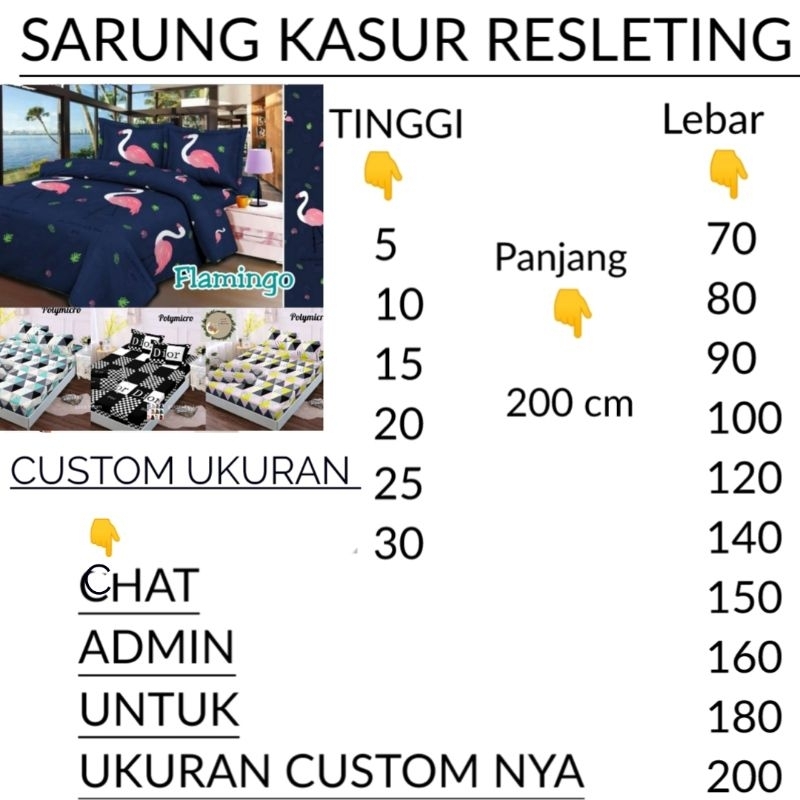 CUSTOM SEMUA UKURAN ( PENGIRIMAN TIAP HARI) )