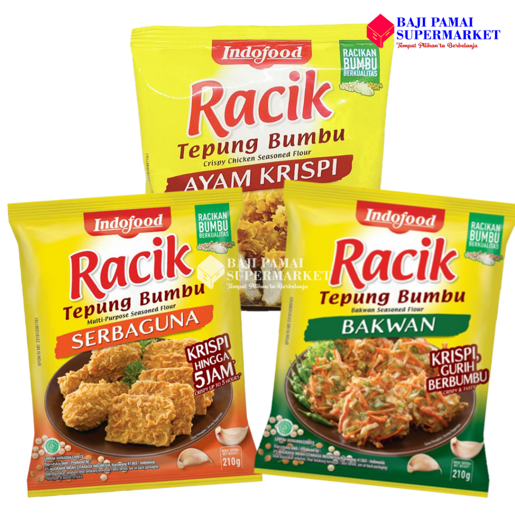 

Indofood Racik Tepung Bumbu Serbaguna 210gr
