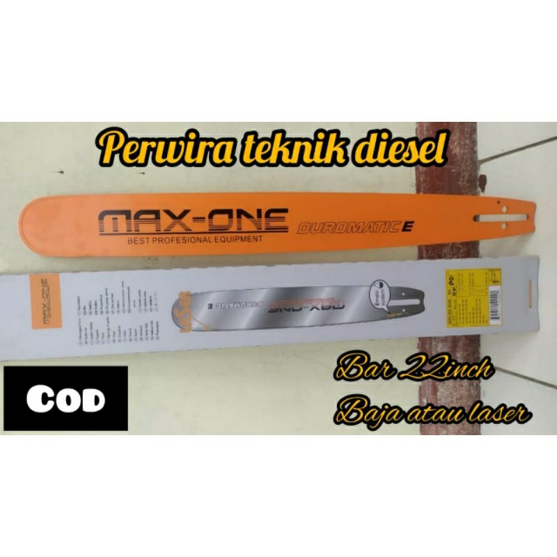 bar gergaji mesin 22 inch baja / laser , bar mesin senso 22 inch baja / laser , bar chain saw 22 inc