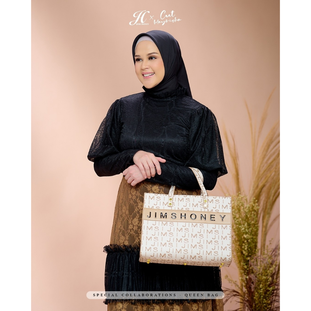 Queen Bag Jims Honey Tas Wanita Shoulder Bag Besar Muat Banyak Original