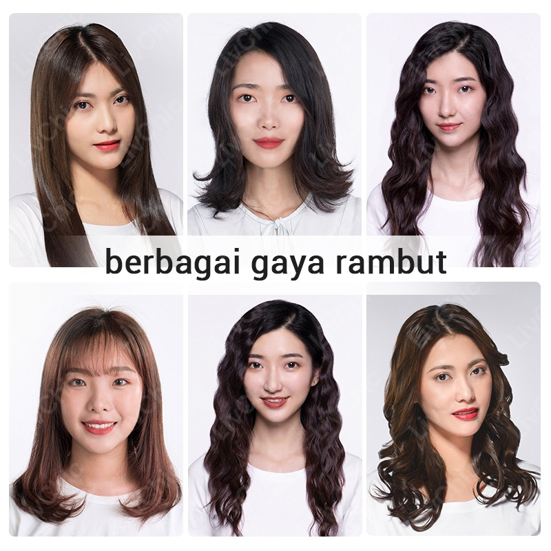 [Barang Lokal] LivChic 2IN1 Catok Rambut untuk Meluruskan dan Keriting LS303 Alat pengeriting rambut Tongkat pelurus rambut Perm