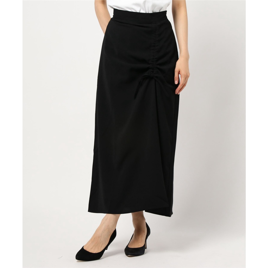 EUNII Rok Span Serut Casual Flowy Midi Skirt Rok Korean Style High Waist