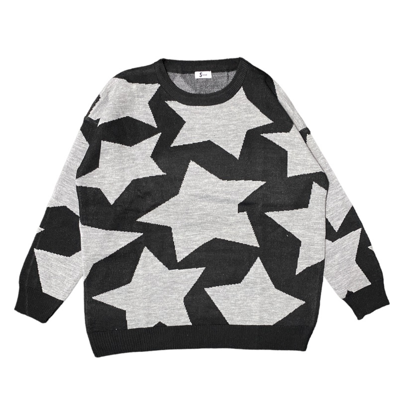 Stiego-Star Bintang stylish Sweater knitt Rajut Aestetic Sweater