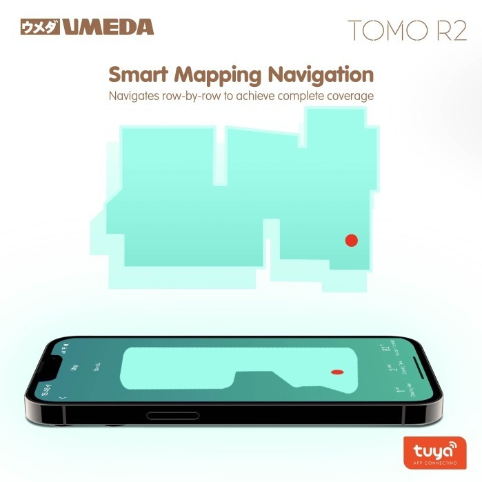 Umeda Tomo R2 Robot Vacuum Cleaner Mop + Auto Empty Station (Sapu Pel)