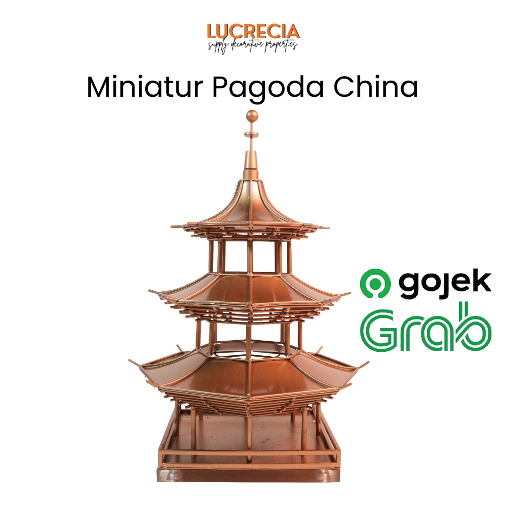 Miniatur Pagoda China Hiasan Dekorasi Imlek CNY Sangjit Chinese Wedding IML25