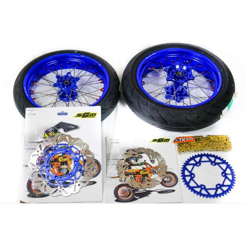 Velg Set Supermoto + Piringan Cakram SGM Racing - KTM HUSQVARNA