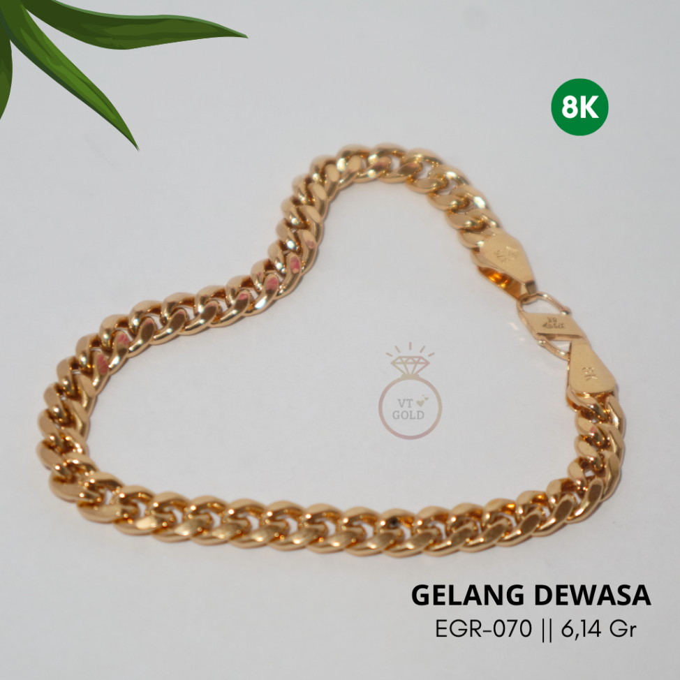 Gelang Tangan UBS Kadar Emas 8k (EGR-070)
