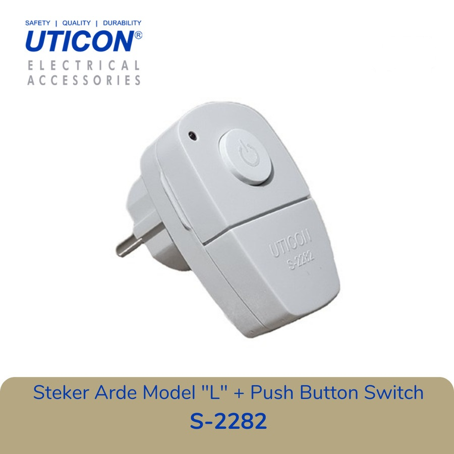 Steker SaklarUticon S-2282 Switch On Off Steker Saklar Colok ON OFF