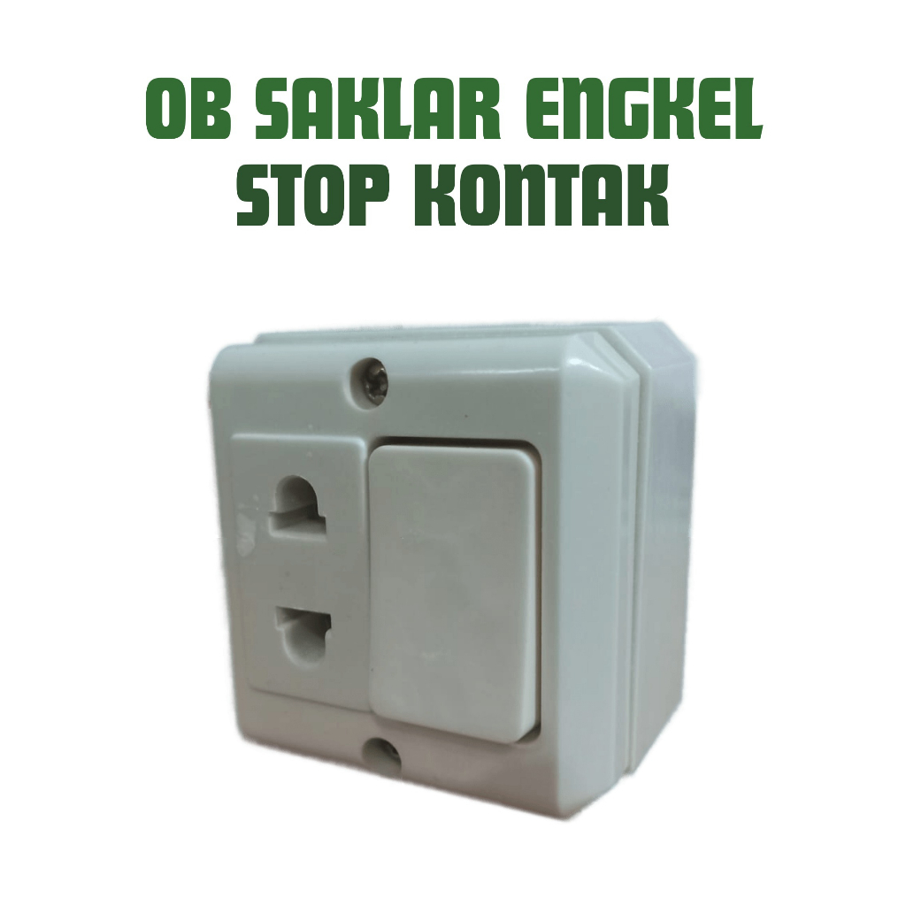 OB SAKLAR ENGKEL STOP KONTAK TOFUDA SAKLAR TEMPEL LUAR TEMBOK SINGLE out bow