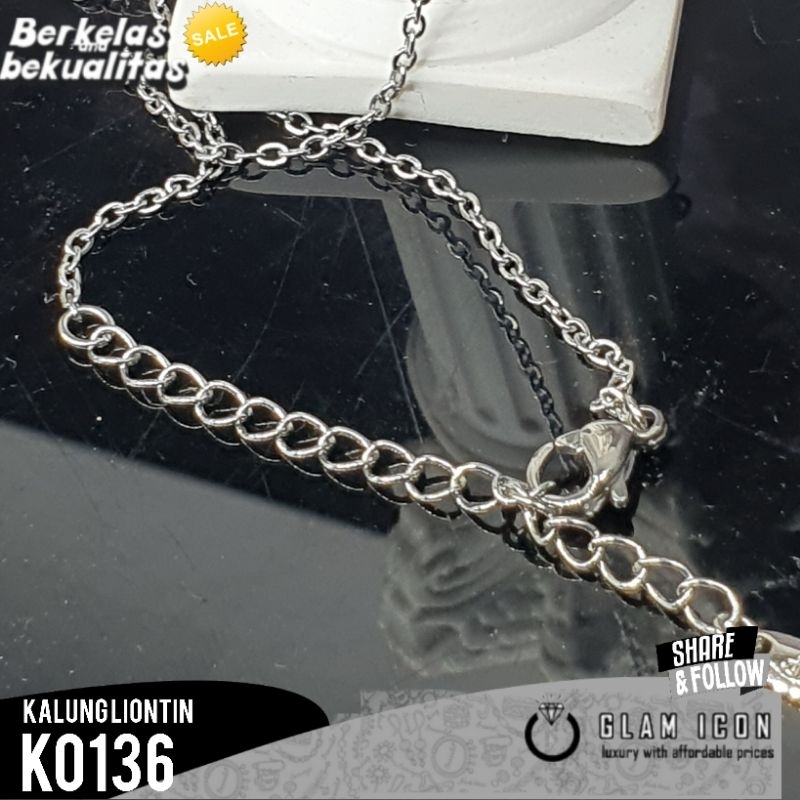 Kalung liontin Motif Aurel ukir elegan K0136