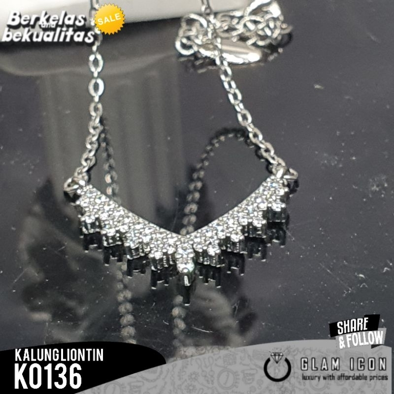 Kalung liontin Motif Aurel ukir elegan K0136