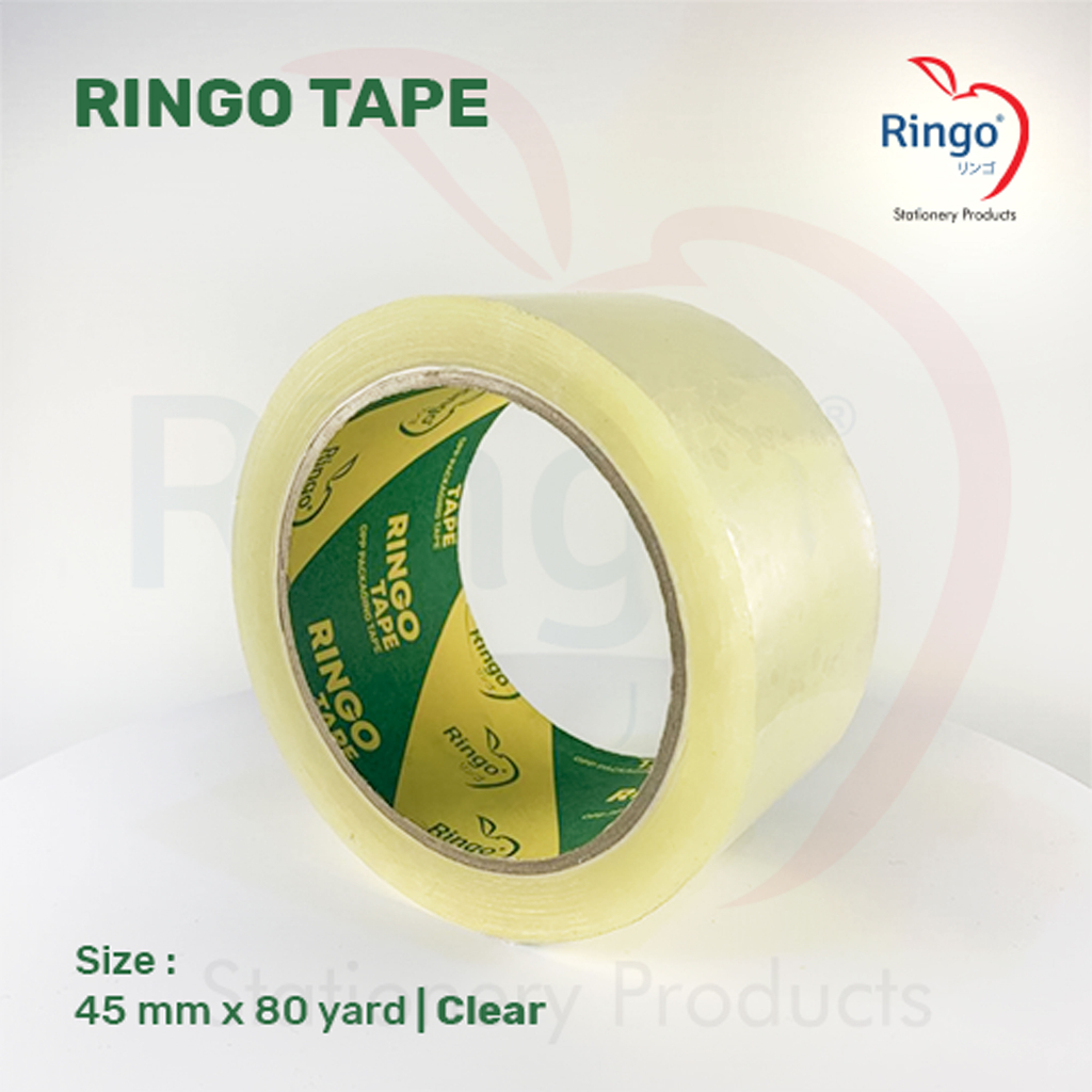 

Lakban Bening RINGO Tape Ukuran 45 mm x 80 yard