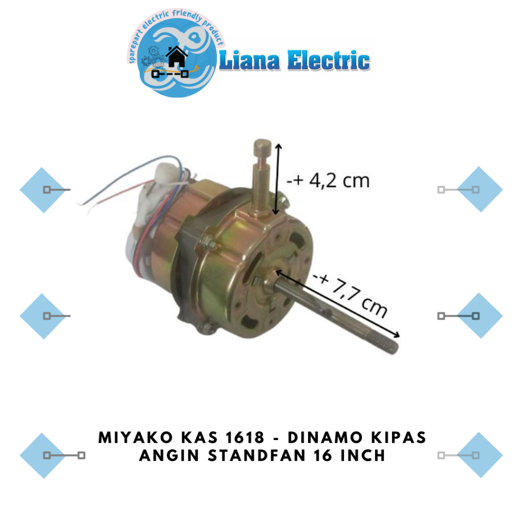 MIYAKO KAS 1618 - Dinamo Kipas Angin Standfan 16 Inch
