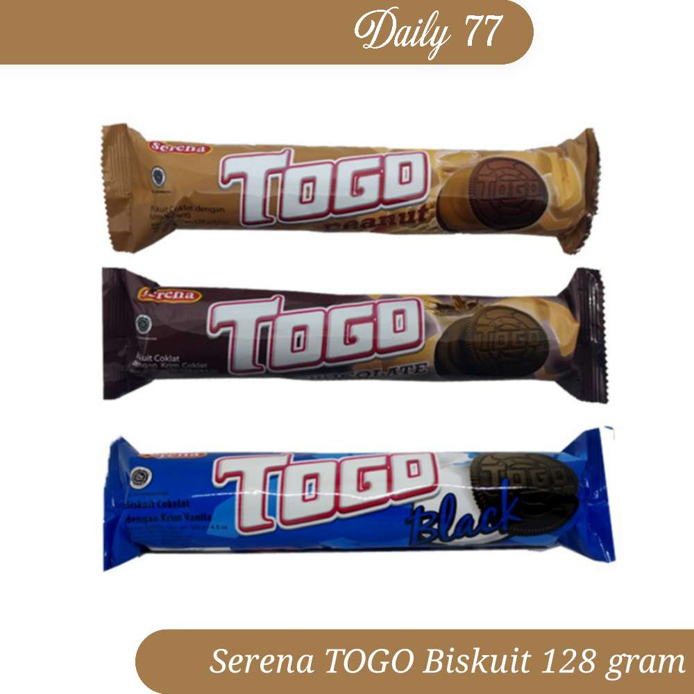 

Serena TOGO Biskuit Rasa Cokelat, Kacang, Vanila 128 gram