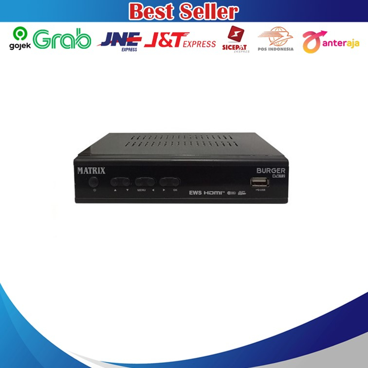 New Product DVBT2 Digital Set Top Box Matrix Burger Apple Hijau GPS