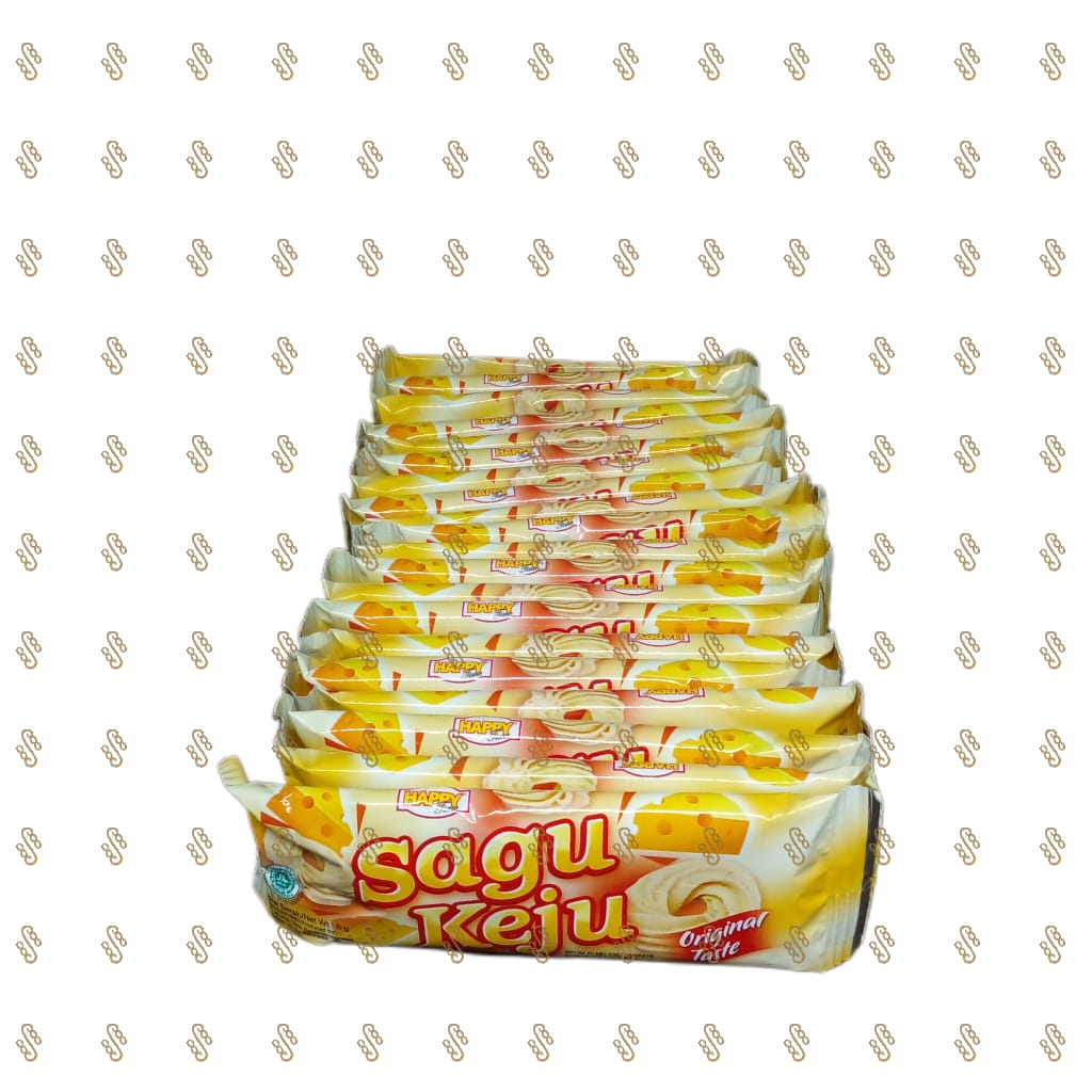 

Happy Sagu keju 10gr - Pak isi 20 Pcs