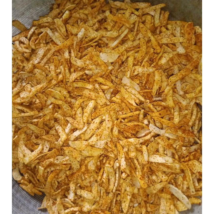 

Basreng Bakso Goreng Pedas Daun Jeruk Kemasan 500gr