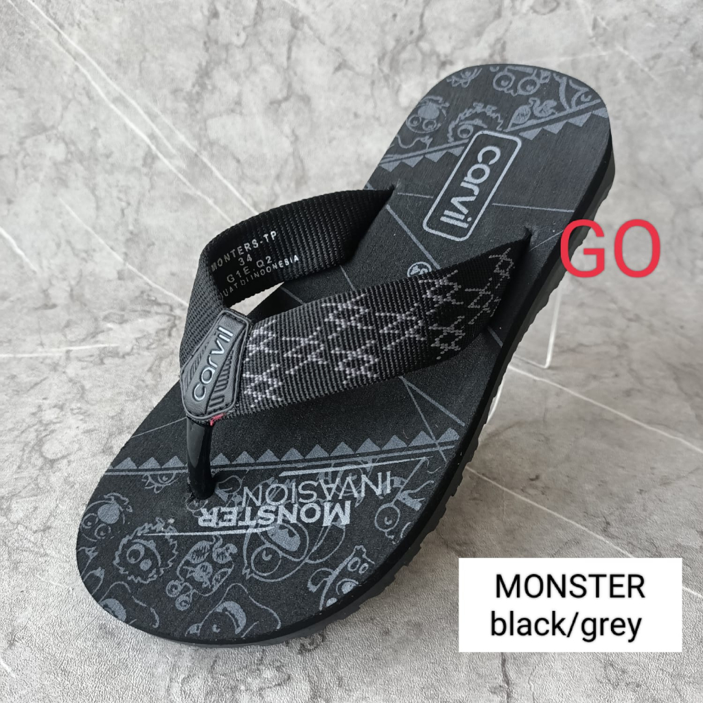 gos Carvil Anak JIMMY | MONSTERS | SUGA Sandal Jepit Apollo Size 28-37 Terlengkap dan Termurah Original Sandal Santai