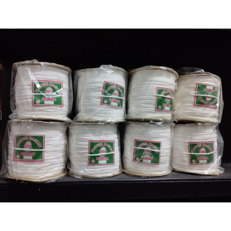 Tali Karet Elastis Flower Basket Meteran atau Gulungan 1 Roll Tali Masker Tali Gelang Karet Ikat