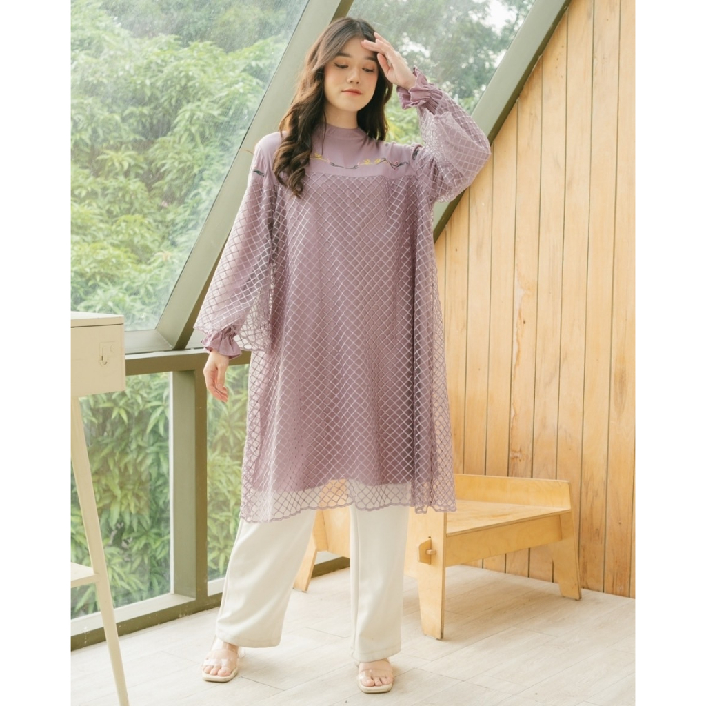 Myrubylicious OMEDIA TUNIC | TUNIC | TUNIC WANITA | TUNIC LENGAN PANJANG  | TUNIC RAYON | TUNIC BROCADE