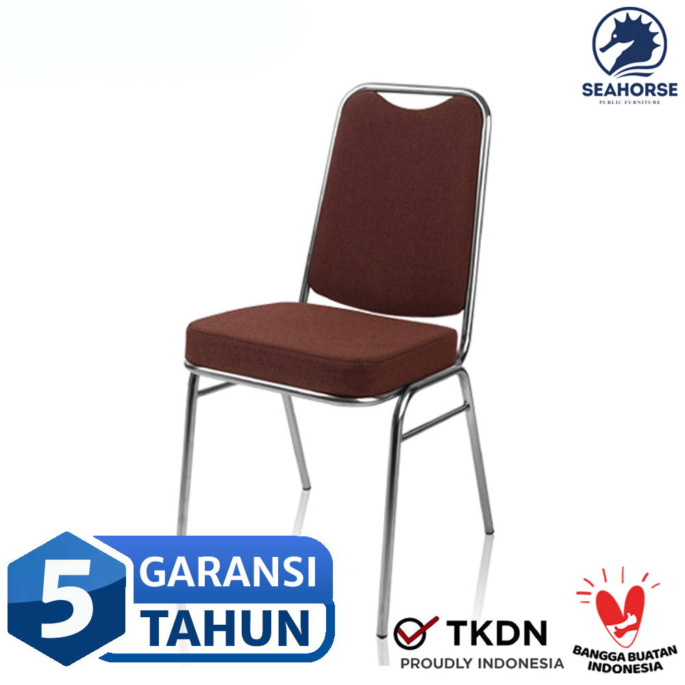 Kursi Susun Hotel Chair Kursi Gereja Stainless Chair Kursi Resto Banquet Chair - Seahorse REBORN Sta