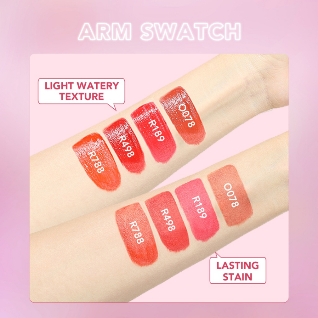 [ FREE GIFT ] YOU Neon Lasting Lip Tint Tahan Lama Hingga 12 Jam Moisturizing Liptint Long Lasting Lip Stain Kosmetik