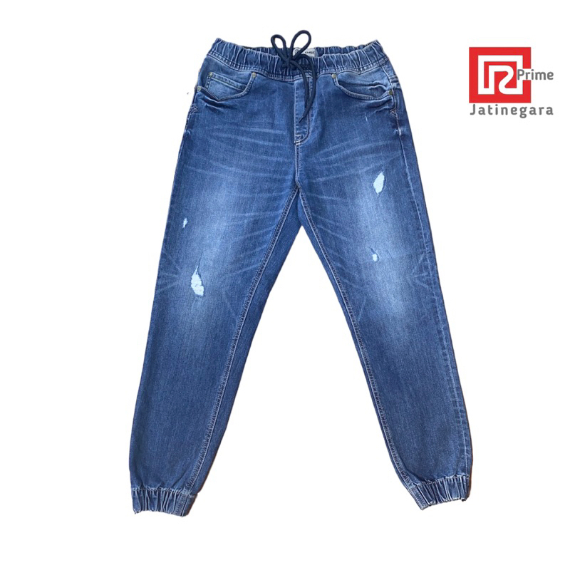 Celana Jeans Pria Joger Reguler medium stone/ Original Emba Jeans 20215 / Ramayana Jatinegara