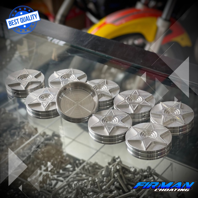 COVER TUTUP TANGKI CUSTOM CNC PNP RX KING MIO F1zr DLL UNIVERSAL