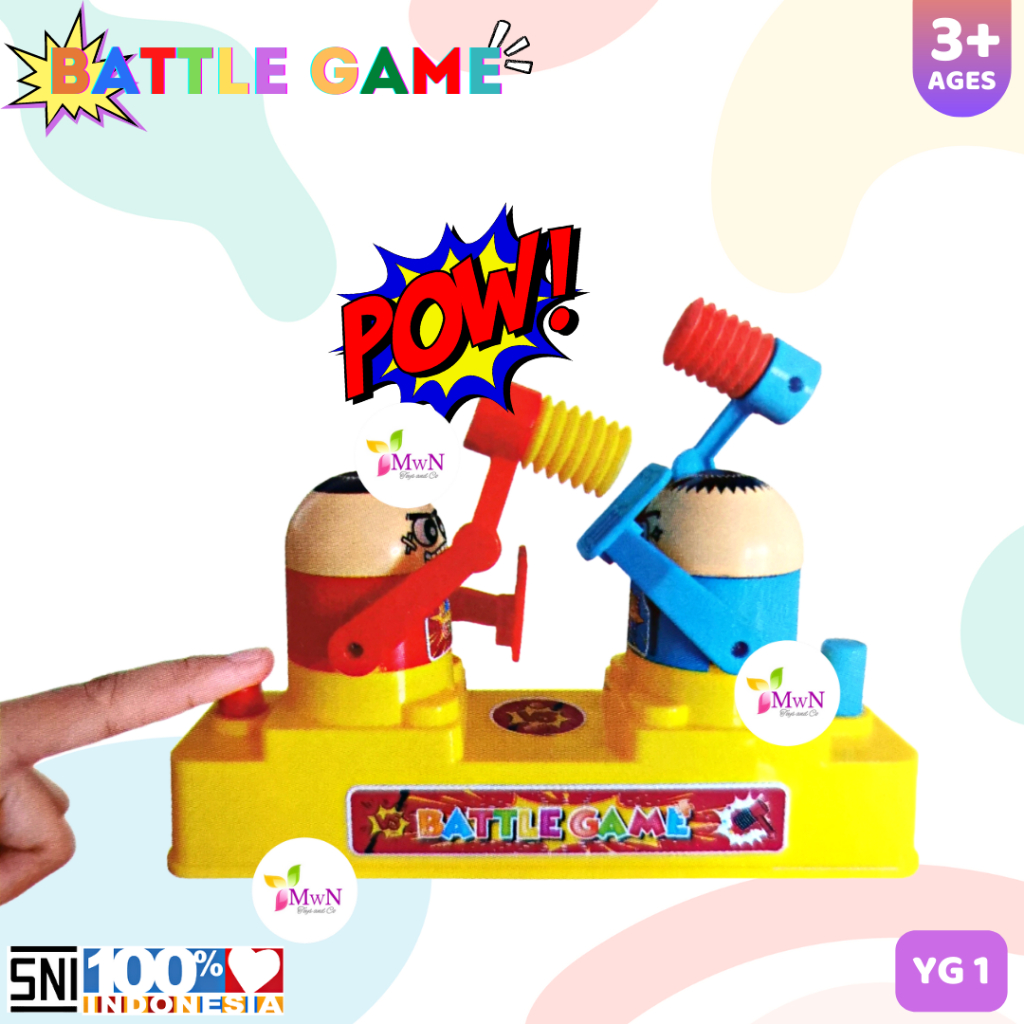 MWN Mainan Anak Finger Hammering Battle Game Besar YG1