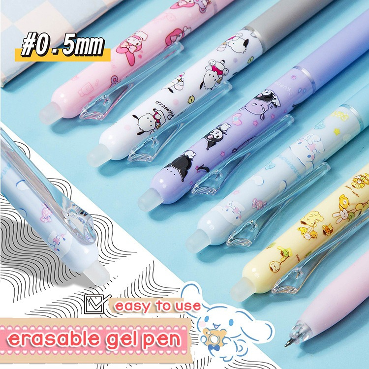 PULPEN PENGHAPUS MOTIF KARAKTER SANRIO ERASERABLE PEN GEL KOREA KOREAN KEKINIAN PULPEN LUCU PULPEN ANAK ALAT TULIS ALAT KANTOR MURAH BAGUS KEREN @banyak