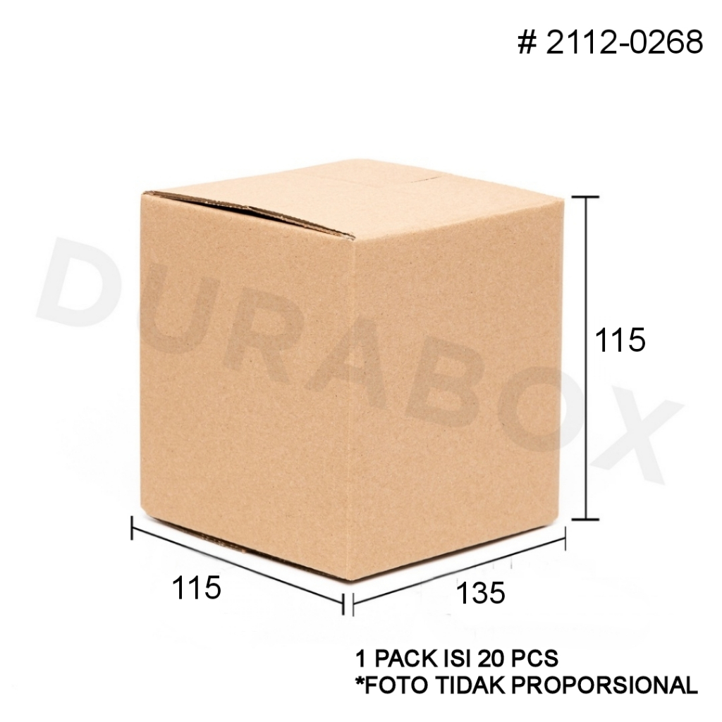 

13.5x 11.5 x 11.5 cm A1 | KARDUS / KARTON BOX CORRUGATED - KEMASAN / PACKAGING / PACKING MAKANAN | #2112-0268