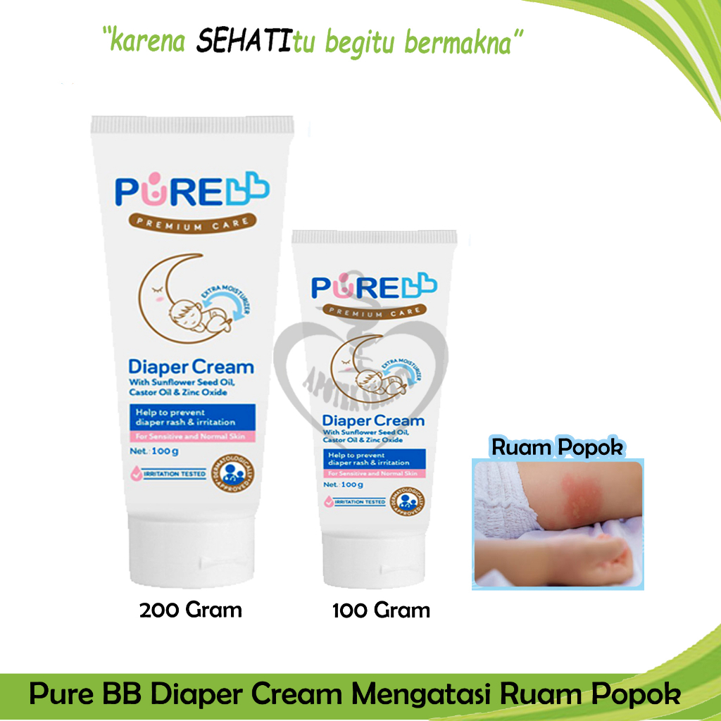 Pure Baby Diaper Cream Melindungi Kulit Bayi Ruam Popok