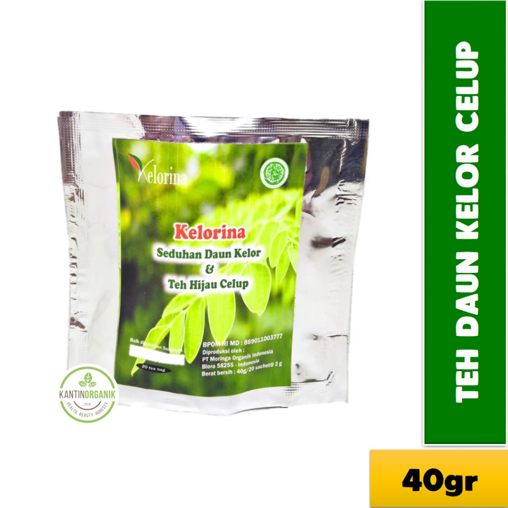 

KELORINA Teh Celup Moringa Herbal Green Tea (Daun Kelor dan Green Tea)