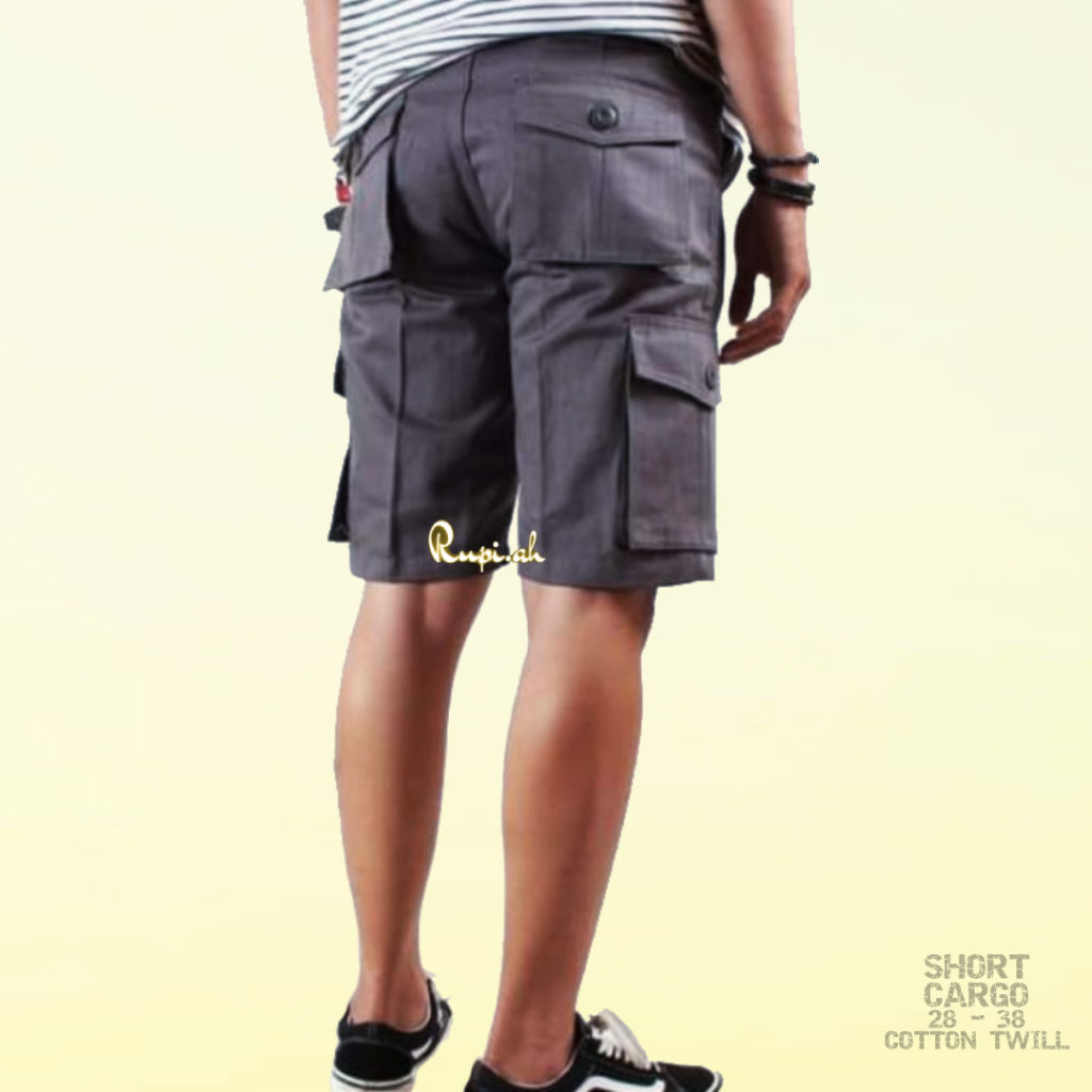 Short cargo pants celana pendek unisex pria wanita pdl outdoor sport & streetwear